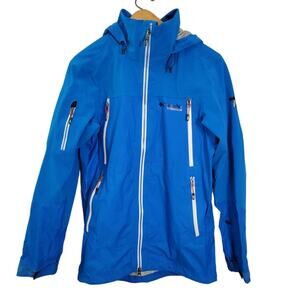 Columbia Titanium A-basin Ripper Jacket Size S Blue Rain Winter Shell